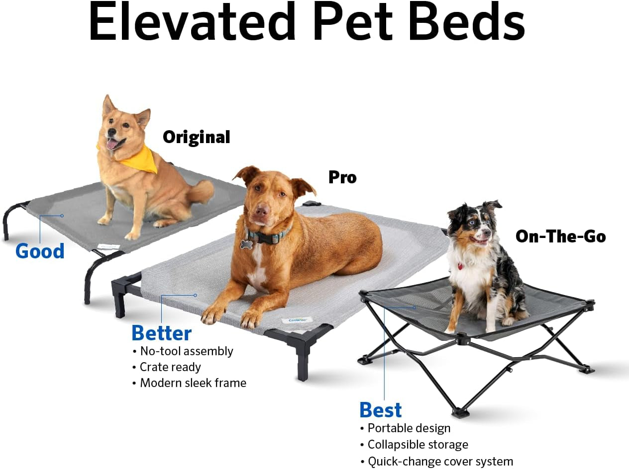 the Original Cooling Elevated Pet Bed, S to L Sizes